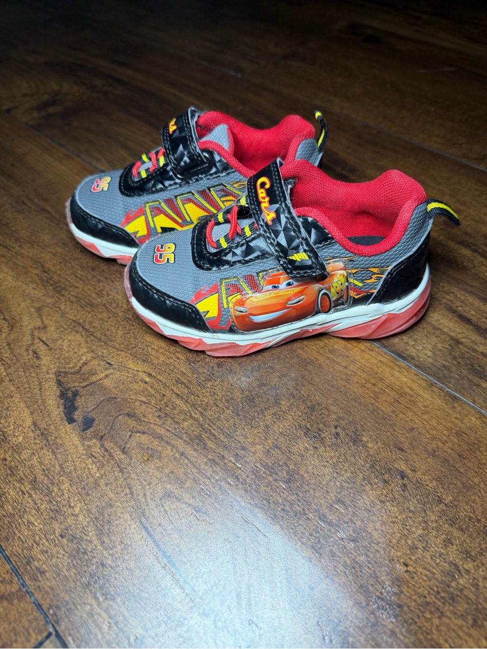 Disney Lightning McQueen Red, Gray & Black Kids Sneakers